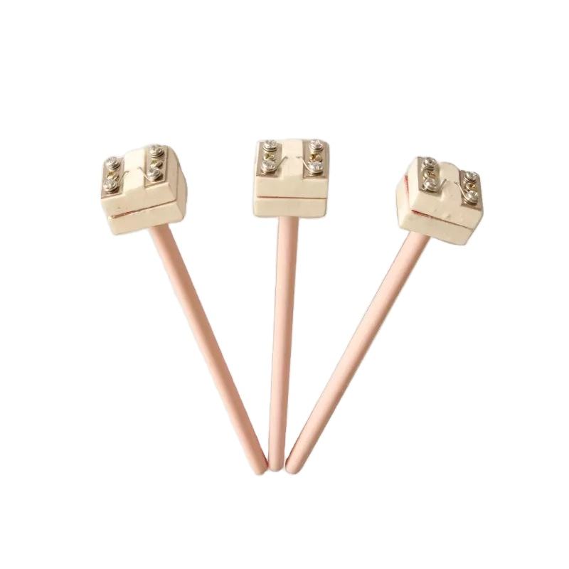 Diametrul firului de 0,2–0,4 mm Tip S/B/R Sondă cu senzor de temperatură înaltă pentru cuptor cu termocuplu platină-rodiu pentru metale topite
