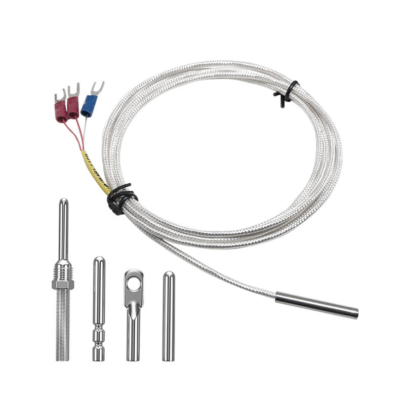 Sondă WZP-035 PT100 Cablu 5 × 35 mm 1–20 m Termometru cu rezistență platină RTD Rezistent la coroziune Rezistent la apă Senzor de temperatură anticoroziv