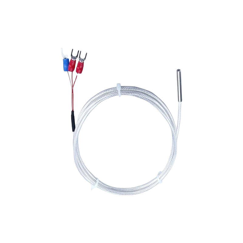 Senzor de temperatură industrial PT100 RTD, termistor din platină cu 3 fire, sondă de termocuplu de 50 mm